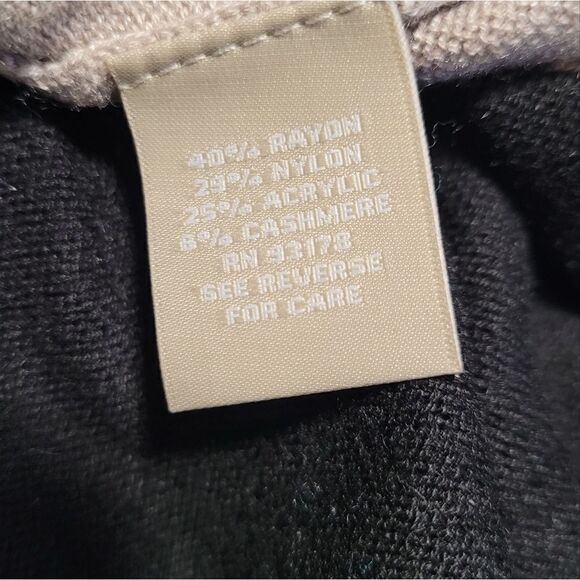 Joan Vass Cashmere Blend Asymmetrical Hem Sweater Large - Picture 4 of 5